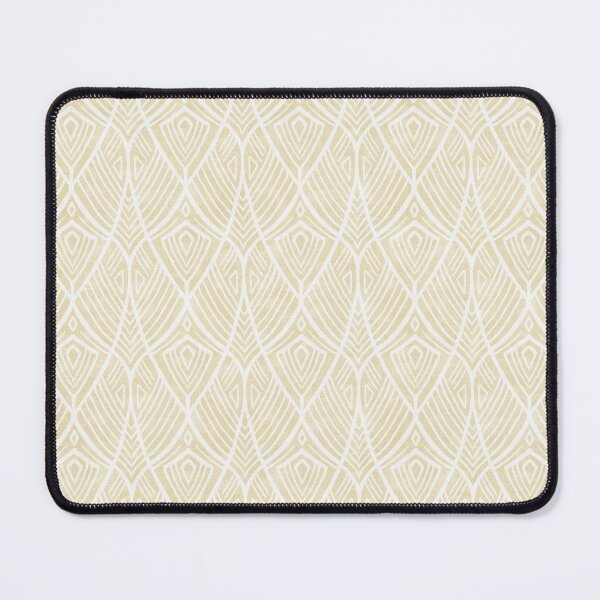 Item preview, Linework Abstract Art Deco Amphora in Wheat and White designed and sold by micklyn.