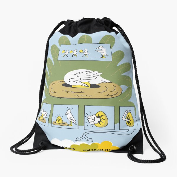 The Golden egg Drawstring Bag
