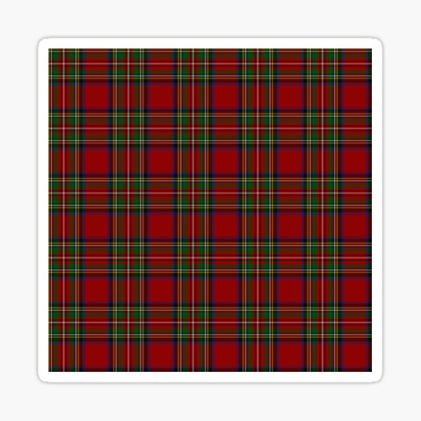 The Royal Stewart Tartan Stuart Clan Plaid Tartan Sticker