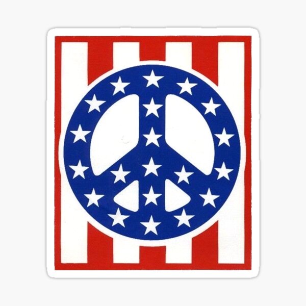 Item preview, American Flag Peace Sign Vintage  designed and sold by hilda74.