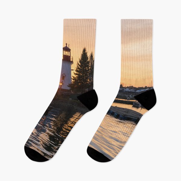 Item preview, Antique Lighthouse - Mimico Cruising Club Sunrise Toronto Ontario designed and sold by Georgia Mizuleva.