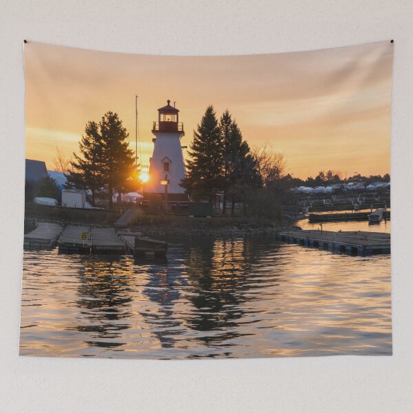 Item preview, Antique Lighthouse - Mimico Cruising Club Sunrise Toronto Ontario designed and sold by Georgia Mizuleva.