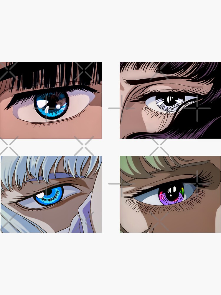 "90's anime eyes" Sticker by KamkamVI | Redbubble