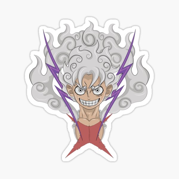 one piece luffy gear 5 Sticker by todorocklee in 2023