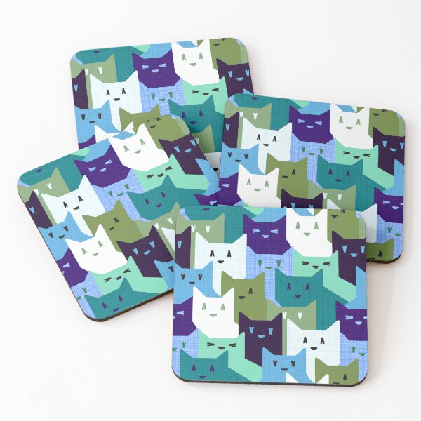 Item preview, Old Cat Lady Crochet - Cyan and Green designed and sold by TigaTiga.