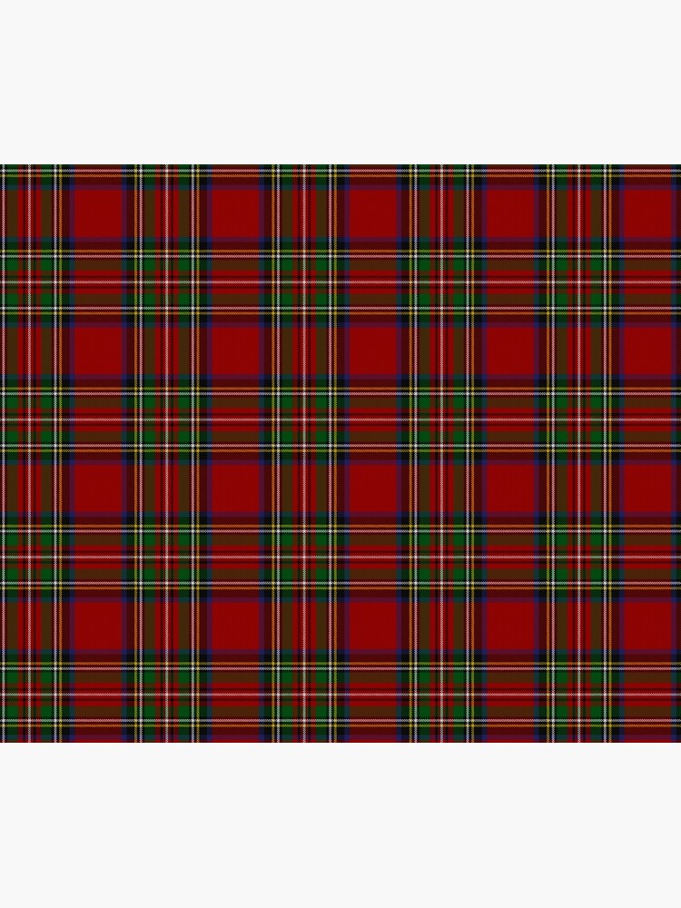 The Royal Stewart Tartan Stuart Clan Plaid Tartan by podartist