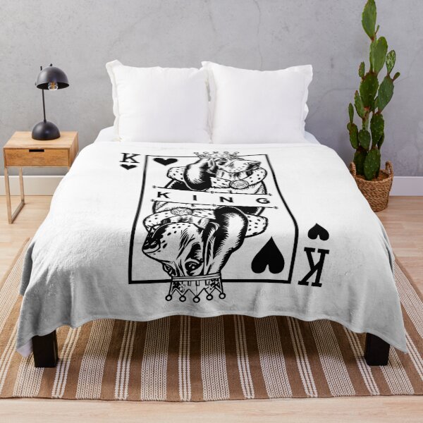 Item preview, Basset Hound King Of Hearts Funny Dog Playing Card Pop Art designed and sold by GrandeDuc.