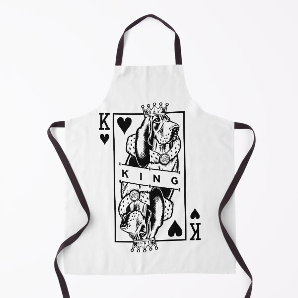 Item preview, Basset Hound King Of Hearts Funny Dog Playing Card Pop Art designed and sold by GrandeDuc.