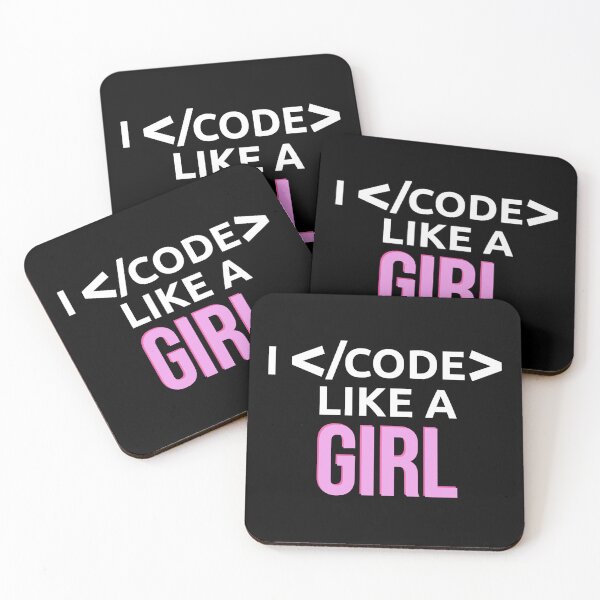 Item preview, I Code Like A Girl Female Developer Gift designed and sold by JackCurtis1991.