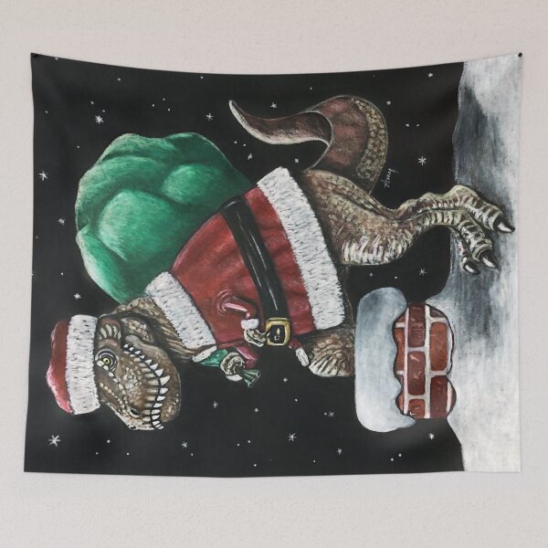 Item preview, Santasaurus designed and sold by GardenPartyArt.