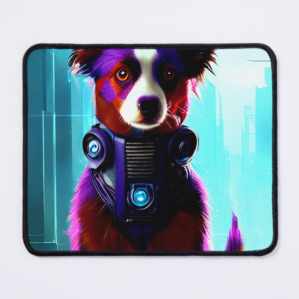 Item preview, australian shepherd cyberpunk dog #3 designed and sold by supeart.