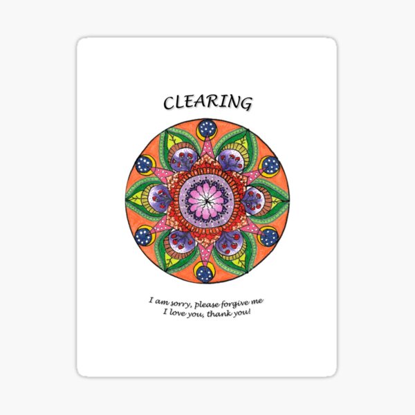 Clearing Mandala (affirmation) Sticker