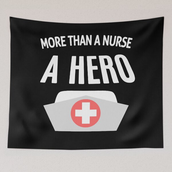 Item preview, More than a Nurse, a Hero : Nurse quote designed and sold by EnzoVectorism.