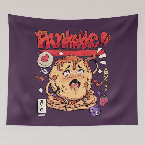 Item preview, Pankakke Kawaii Pancake Funny Japanese Naughty Foodie Pun designed and sold by NUMAcreations.