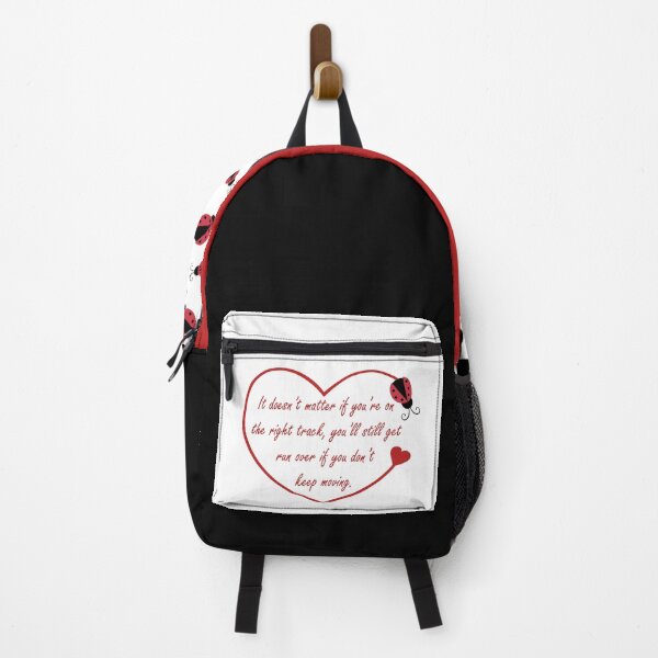Item preview, Ladybug On Heart Track Keep Moving designed and sold by The Tinker Man's Daughter.
