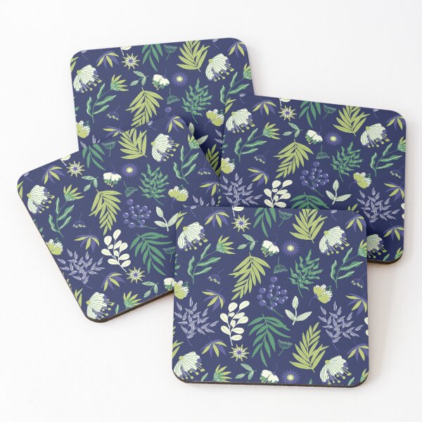 Item preview, Floral pattern with dark background designed and sold by nelhurc.