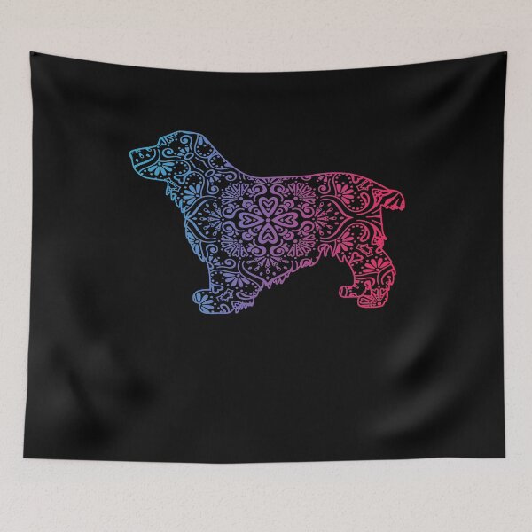 Aperçu de l'œuvre Cocker Spaniel amoureux des chiens aquarelle drôle cocker Spaniel cadeaux décoratifs créée et vendue par alaechamlal.