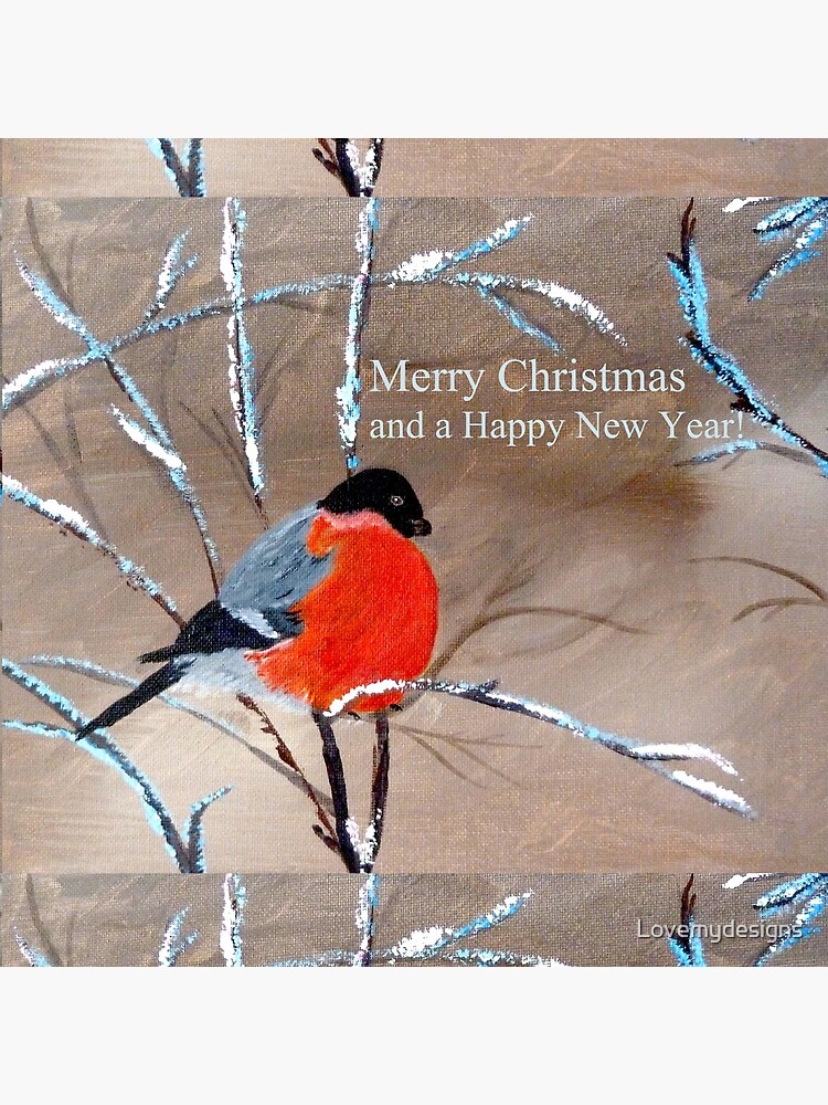 Bullfinch. Merry Xmas and a Happy New Year! by Lovemydesigns