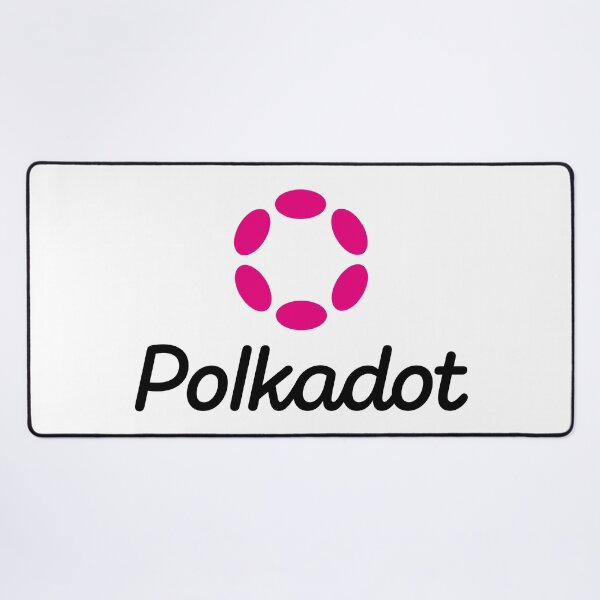 Item preview, Polkadot DOT Crypto Altcoin - Clean Vertical Pink Logo with Black Text Logo designed and sold by CryptoMoods.