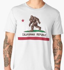Bigfoot California Flag Men's Premium T-Shirt