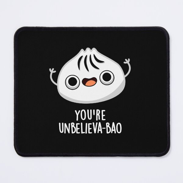 Item preview, You're Unbelieva-bao Funny Bao Puns (Dark BG) designed and sold by punnybone.
