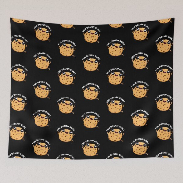 Item preview, You Dough Gurl Funny Cookie Puns (Dark BG) designed and sold by punnybone.
