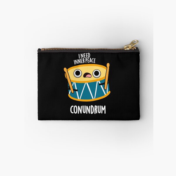 Item preview, Conundrum Funny Drummer Drum Puns (Dark BG) designed and sold by punnybone.