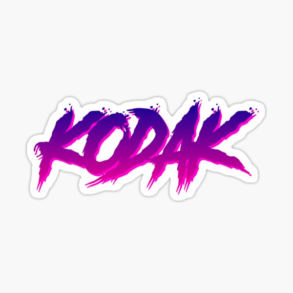 Kodak Black hiphop trap sticker retro design Sticker