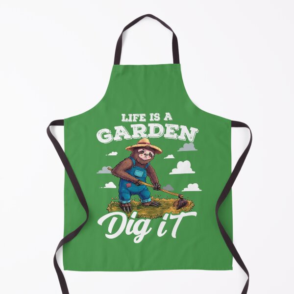 Item preview, Life is a Garden Dig It Funny Sloth Gardening Plants Flowers designed and sold by NUMAcreations.