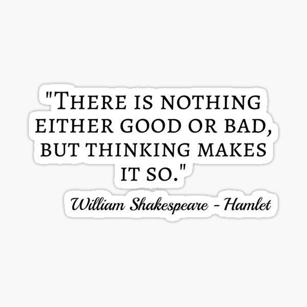 "Hamlet Quote I Classic Style" Sticker for Sale by lemonpepper