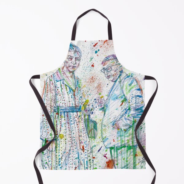 Item preview, SARTRE and SIMONE DE BEAUVOIR watercolor portrait .2 designed and sold by lautir.