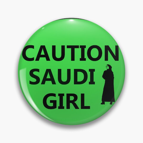 Item preview, CAUTION SAUDI GIRL  industrial style sign designed and sold by lobodelnoir.