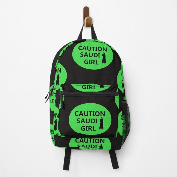 Item preview, CAUTION SAUDI GIRL industrial style sign designed and sold by lobodelnoir.