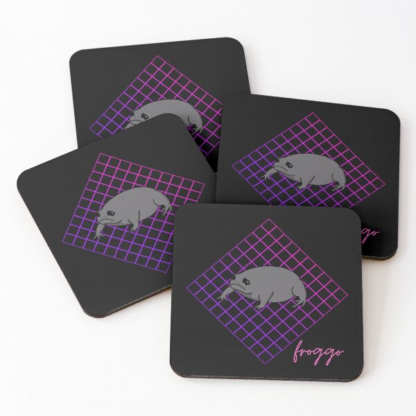 Item preview, Grumpy Frog - 80s Froggo - Black Rain Frog designed and sold by GrumpyFrogs.