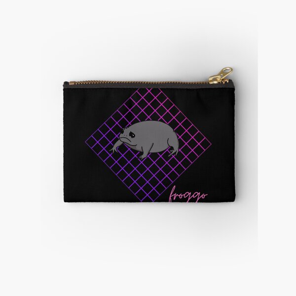 Item preview, Grumpy Frog - 80s Froggo - Black Rain Frog designed and sold by GrumpyFrogs.