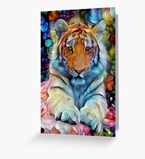 Painted Tiger Greeting Card