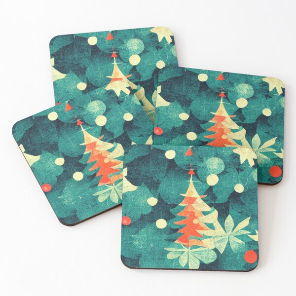 Item preview, Retro Christmas Trees Wallpaper designed and sold by thisisallahoax.