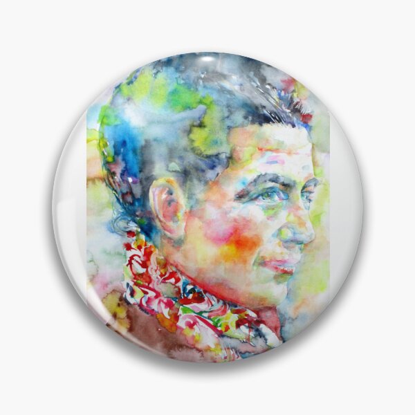 Item preview, SIMONE DE BEAUVOIR - watercolor portrait designed and sold by lautir.