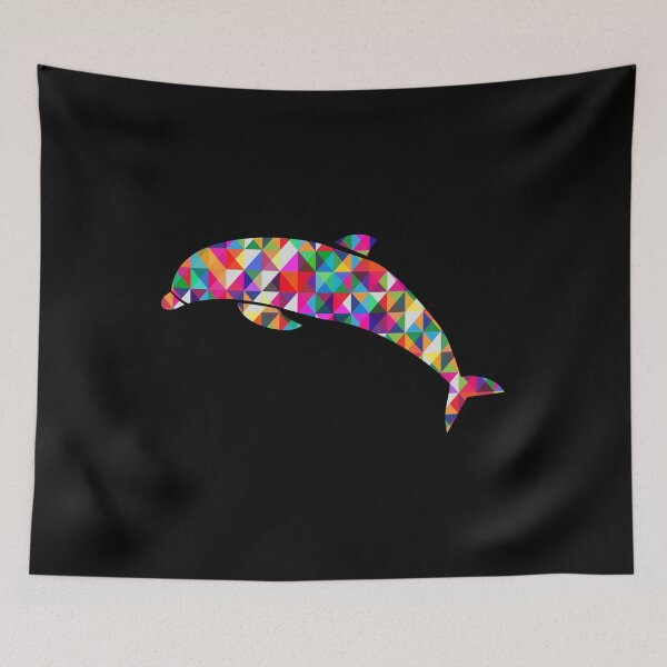 Item preview, Dolphin Mosaic Colorful designed and sold by 1681830934131.