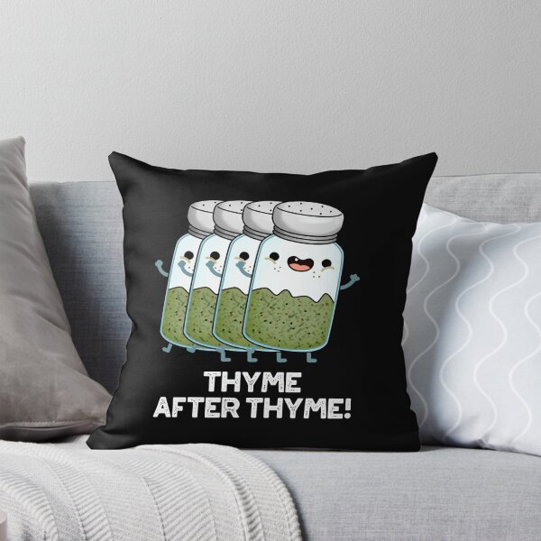 Item preview, Thyme After Thyme Funny Herb Puns (Dark BG) designed and sold by punnybone.