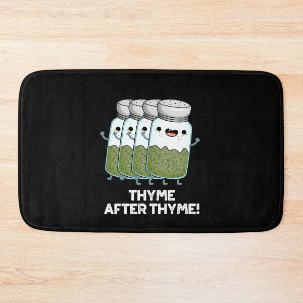 Item preview, Thyme After Thyme Funny Herb Puns (Dark BG) designed and sold by punnybone.