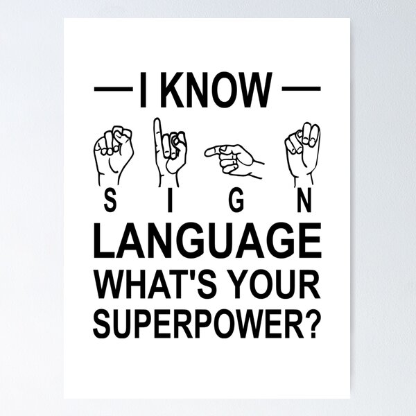 Sign Language Alphabet Posters for Sale