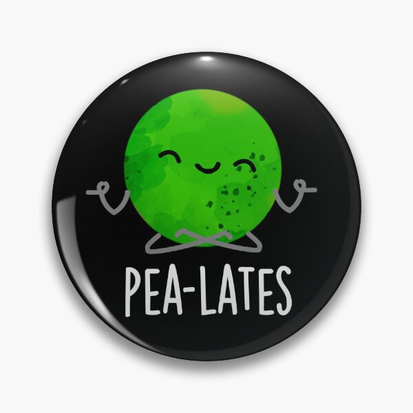 Item preview, Pea-lates Pilates Funny Pea Puns (Dark BG) designed and sold by punnybone.