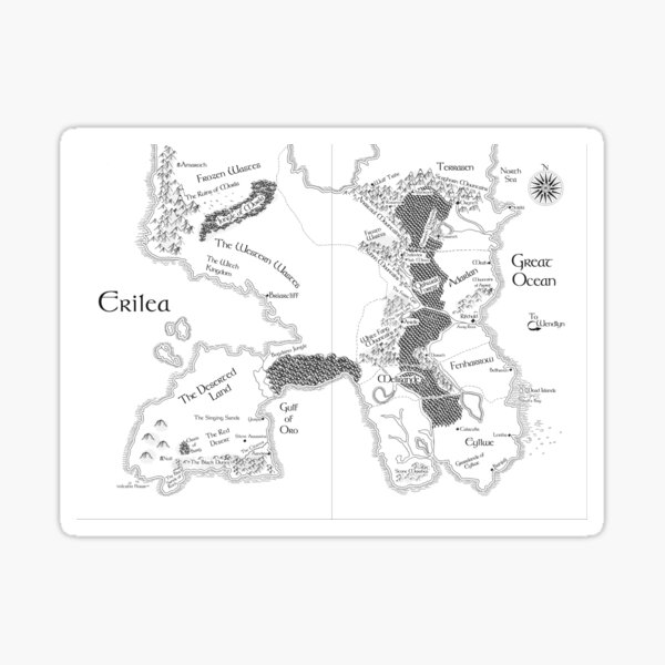 Item preview, Erilea Throne of Glass Map designed and sold by daredevils.
