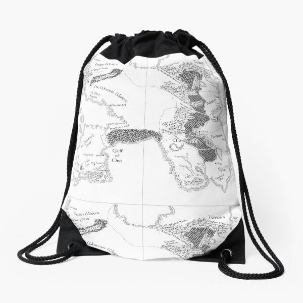 Erilea Throne of Glass Map Drawstring Bag