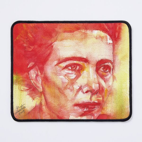 Item preview, SIMONE DE BEAUVOIR - watercolor portrait.4 designed and sold by lautir.