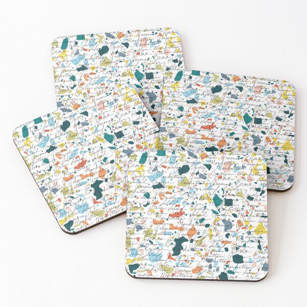 Item preview, Colourful Chipped Letters Pattern designed and sold by FabDesigns91.