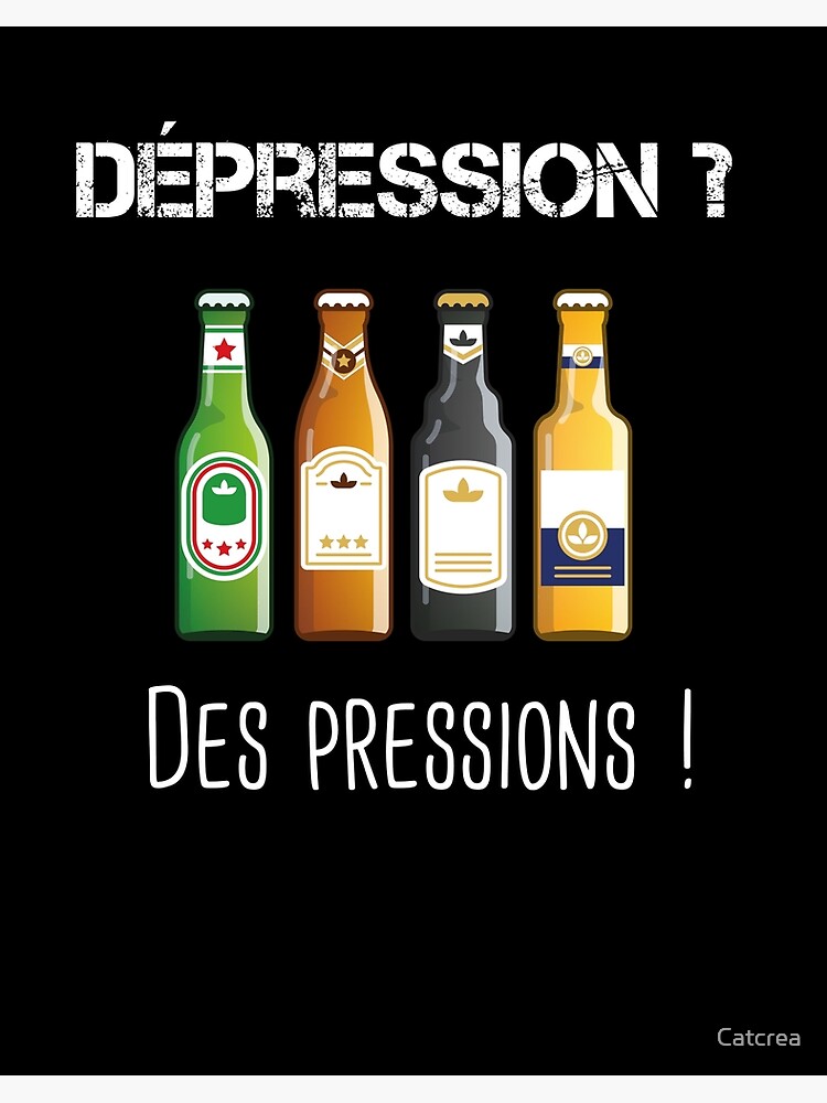 Phrase drole biere Impression rigide