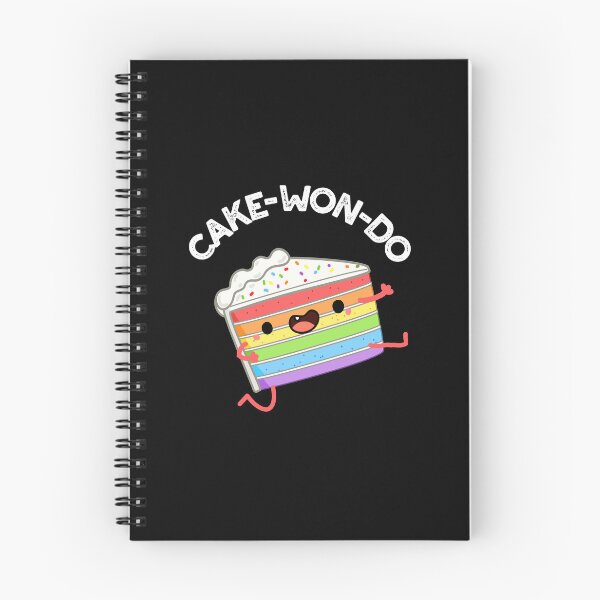 Item preview, Cake-won-do Funny Cake Puns (Dark BG) designed and sold by punnybone.
