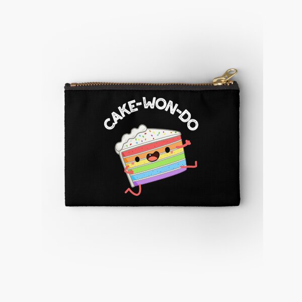 Item preview, Cake-won-do Funny Cake Puns (Dark BG) designed and sold by punnybone.